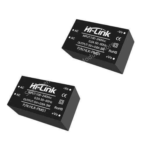 10 قطعة/الوحدة 220 فولت إلى 5 فولت 3 واط الناتج التيار المتناوب تيار مستمر محول HLK-PM01 90-245Vac عزل قابل للتعديل وحدة امدادات الطاقة in Kuwait