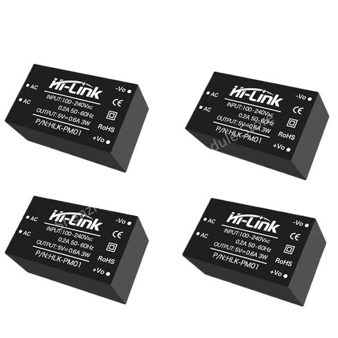 10 قطعة/الوحدة 220 فولت إلى 5 فولت 3 واط الناتج التيار المتناوب تيار مستمر محول HLK-PM01 90-245Vac عزل قابل للتعديل وحدة امدادات الطاقة in Kuwait