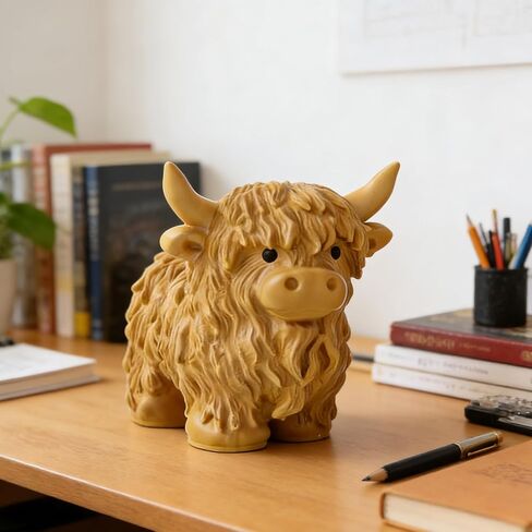 Highland Cow Shape Silicone Mold for Epoxy Resin, 2 Packs 3D Cute Cow Animal Candle Mold for Candle Making, Highland Cow Chocolate Candy Fondant Molds for Cake Decor in Saudi Arabia