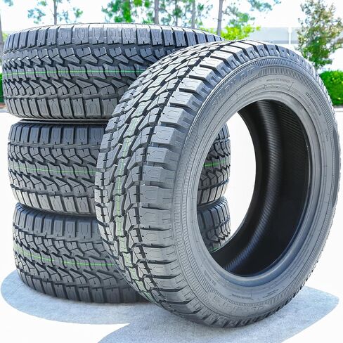 مجموعة من 4 (أربعة) إطارات Accelera Epsilon AT A/T للشاحنات الخفيفة للطرق الوعرة لجميع التضاريس - LT285/75R16 285/75/16 285/75-16 126/123R نطاق التحميل E LRE 10 طبقات BSW جدار جانبي أسود in Kuwait