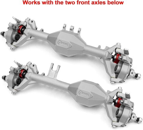 أوزان مفصل البوابة النحاسية المُشكَّلة - إزاحة منخفضة للمحور الأمامي Vanquish Currie Portal F9 SCX10-II وVS4-10 - 128 جم لكل منهما، ترقية مركز الجاذبية المنخفض in Kuwait
