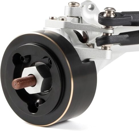 أوزان مفصل البوابة النحاسية المُشكَّلة - إزاحة منخفضة للمحور الأمامي Vanquish Currie Portal F9 SCX10-II وVS4-10 - 128 جم لكل منهما، ترقية مركز الجاذبية المنخفض in Kuwait