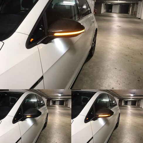 Dynamic Sequential LED Side Mirror Turn Signal Light Assembly Compatible with VW Golf7 R GTI GTD MK7 MK7.5 Flowing Water Blinker Flashing Light in Saudi Arabia