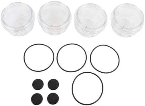 Rockwell 12011-1 Oil Bath Cap Kit, 3-3/4 Inch Plastic Axle Cover, Fit for Disc Brakes, Trailer Wheels, 9-16K 1996 Axles with 3.75in-8 Threads, Easy Installation in Kuwait