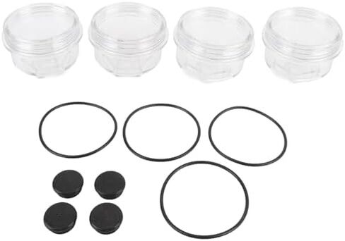 Rockwell 12011-1 Oil Bath Cap Kit, 3-3/4 Inch Plastic Axle Cover, Fit for Disc Brakes, Trailer Wheels, 9-16K 1996 Axles with 3.75in-8 Threads, Easy Installation in Kuwait