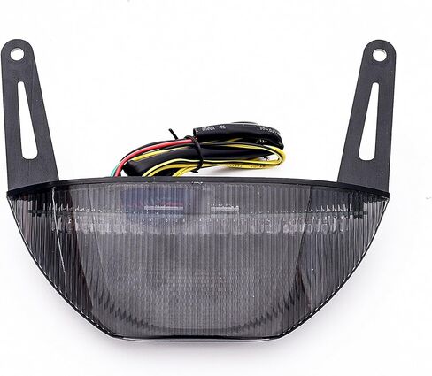 Sequential Motorcycle Led Tail Light with Turn Signals Compatible with 07-12 CBR 600RR;Above exhaust conversion Smoke in Saudi Arabia