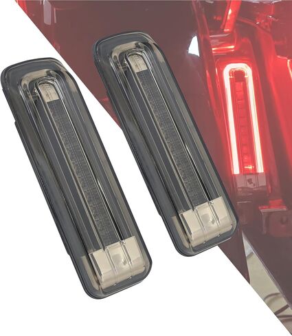 دراجة نارية حشو لوحة الفرامل الذيل أضواء LED إدراج السرج دعم صالح ل Harley Road Glide FLTR 2014-2023 Electra Glide Ultra Classic 2014-2019 Ultra Limited 2014-2024 (عدسة حمراء) in Kuwait