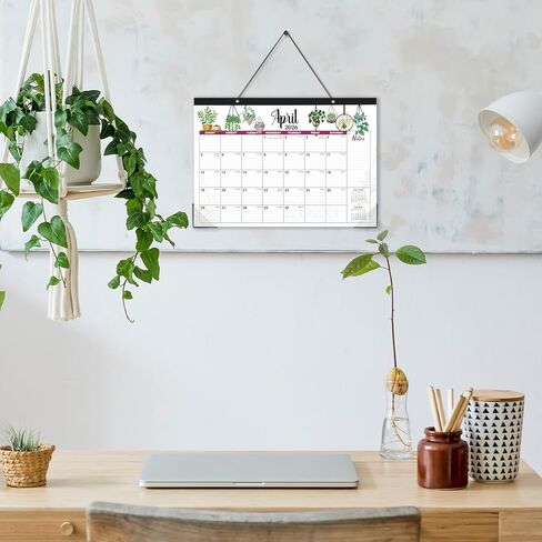 2026 Desk Calendar - Monthly Desk Calendar, JAN. 2026 - DEC. 2026, Desktop Calendar 2026, 17" x 12" Large Desk Calendar with Cutting Lines, Corner Protector, Note Section for home, office, school. in Kuwait