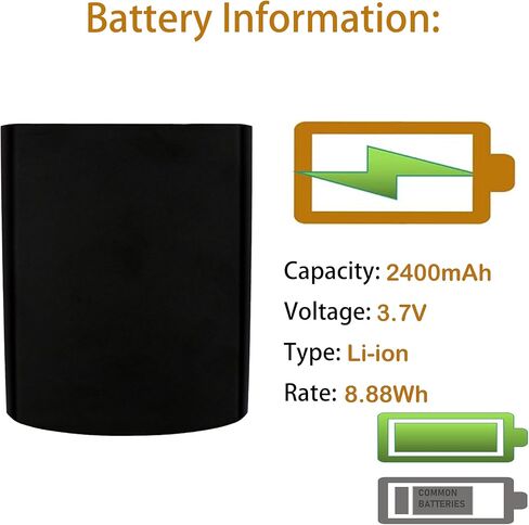 4 Pack 82-107172-01 Scanner Battery Compatible with MC55 MC67 MC55A MC55A0 MC659B MC5574 MC5590 MC55A0-HC MC56 MC65 MC659 U60493 BTRY-MC55 7.4V 2500mAh in Kuwait