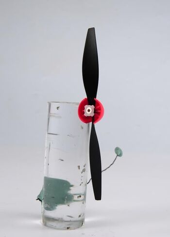 ANTSIR Upgraded Magnetic 400mm Series RC Airplane Propeller Accessory Pack - 6 Props + 3 Adapter Mounts (Red-2 bladed) in Saudi Arabia
