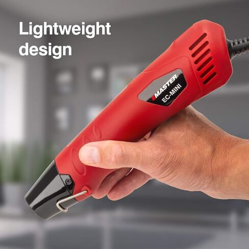 مسدس حراري EC-MINI من Master Appliance للحرف اليدوية، غلاف قابل للانكماش، أنابيب انكماش حراري، موصلات سلكية، موصلات كهربائية، راتنجات الإيبوكسي، مسدس حراري لصنع الشموع، مسدس هواء ساخن منقوش مع عاكس يتقلص الحرارة in Kuwait