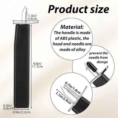 Jewelry Bead Knotting Tool for Secure Knots Black Beading Tools Knotter Tool for Necklaces Bracelets Anklets Crafting DIY Jewelry Beading Making Stringing Wrapping Supplies Thread in Saudi Arabia