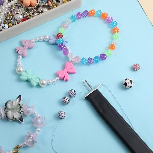 Jewelry Bead Knotting Tool for Secure Knots Black Beading Tools Knotter Tool for Necklaces Bracelets Anklets Crafting DIY Jewelry Beading Making Stringing Wrapping Supplies Thread in Saudi Arabia