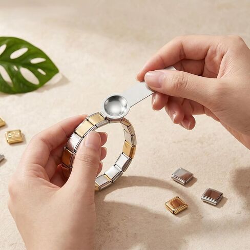 3pcs Stainless Steel Charms Opening Tools, 9mm Italian Bracelet Charm Tools Double-Sided Italian Bracelet Link Tool for Adding and Removing Charms Easy Opener Effortlessly Craft Personalized Bracelets in Kuwait