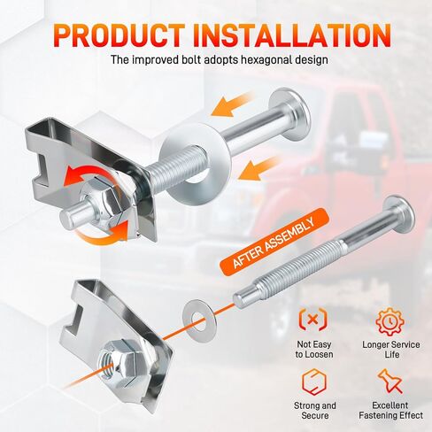 924-311 مجموعة أدوات تركيب براغي صواميل الشاحنة متوافقة مع Ford F250 F350 F450 F550 Super Duty Truck 1999-2016 استبدال # W706640S900 W706641S900 W708770S436 XC3Z9900038AA in Kuwait