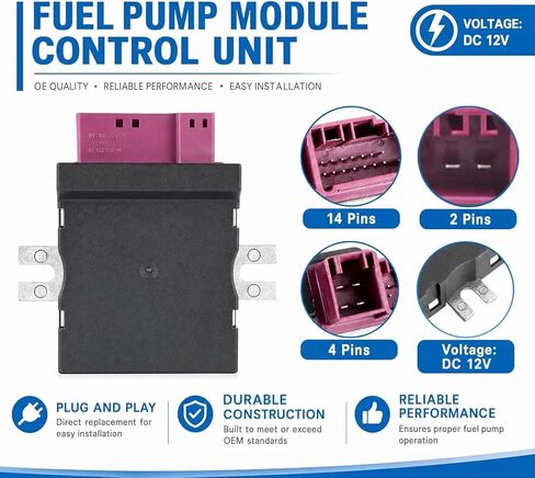 وحدة التحكم في مضخة الوقود EKPM3 متوافقة مع BMW 3 Series 4 5 6 7 X3 X4 N20 N55 N63 F10 F13 F25 F30 F32 F36 (لا يتطلب أي ترميز) استبدال الرقم #16147276073 16147411596 16147426095 16147301554 in Kuwait