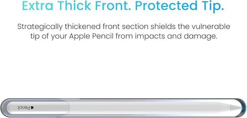 Tablet Stylus Holder, Self & Reusable Adhesive, Stylus Sleeve,Tip Protection, Anti-Bend Support, Eco Silicone, Snug Fit, Compatible with All Generations of Apple Pencil, Galaxy & Windows Stylus in Saudi Arabia