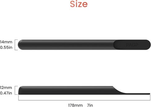 Tablet Stylus Holder, Self & Reusable Adhesive, Stylus Sleeve,Tip Protection, Anti-Bend Support, Eco Silicone, Snug Fit, Compatible with All Generations of Apple Pencil, Galaxy & Windows Stylus in Saudi Arabia