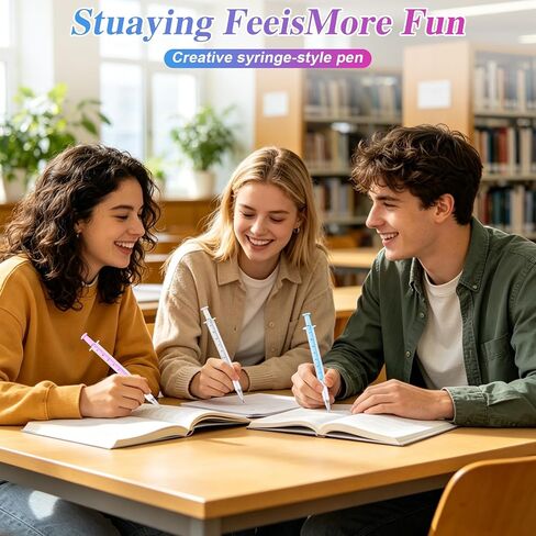 6 عبوات من أقلام الحبر على شكل حقنة، 2026 قلم جل جديد مبتكر على شكل حقنة، أقلام حبر جاف مبتكرة ومضحكة، قلم أسود محايد 0.38 مم، مجموعة أقلام جل محقنة بلون عشوائي، هدية فريدة لأسبوع تقدير الممرضات in Kuwait
