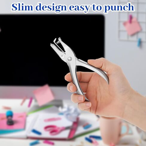 24 Pcs Single Hole Puncher Bulk, Metal Punch Circle Small 1/8 inch for Paper, 1 Hole Puncher Single for Cards Scrapbook Supplies,Craft Tag,Paper DIY in Kuwait