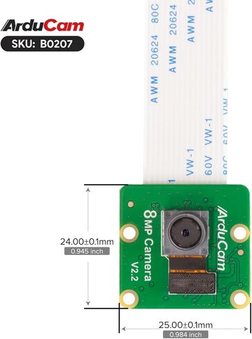 Arducam for Raspberry Pi Camera Module V2-8 Megapixel,1080p (RPI-CAM-V2 + 5.9"/150mm Flex Cable + Pi Zero Cable) in Saudi Arabia