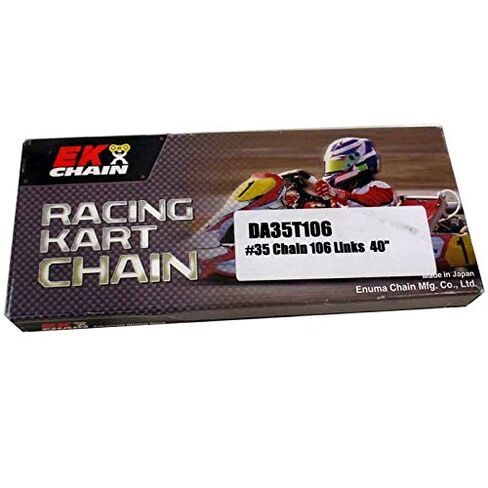 EK Kart Chain #35, 40" Length, 106 Links, Steel, Single Strand in Kuwait