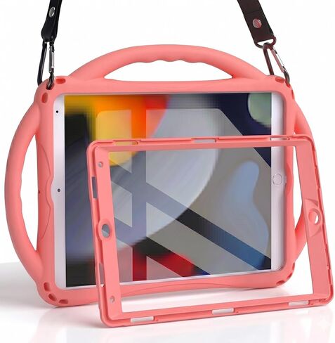 حافظة TOPESCT للأطفال لجهاز iPad 9th/8th/7th Gen مقاس 10.2 بوصة - مصنوعة من السيليكون الصديق للأطفال، مع واقي شاشة مدمج، حافظة بمقبض مقاوم للصدمات لجهاز iPad 9/8/7 Gen 10.2 بوصة (أزرق) in Saudi Arabia