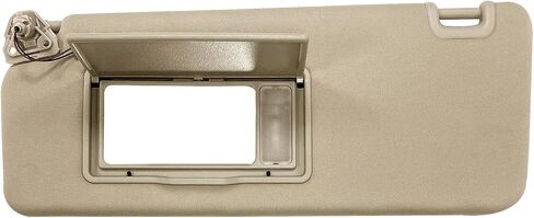 Sun Visor Fit for Nissan Titan 2004-2024 for QX56 Armada 2004-2014 Replacement 96401EZ10B with Light (Left Dirver Side(Beige)) in Saudi Arabia