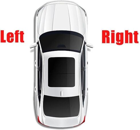 متوافق مع سيارة KIA Sportage 2005-2010 حاجب الشمس للسقف الداخلي للسيارة حاجب من الشمس مع زجاج (اللون: رمادي زوج واحد) in Kuwait