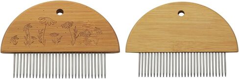 XGNG 3pcs Tapestry Knitting Set Wood Steel Comb Tool Large Eye Needle Afghan Crochet in Kuwait