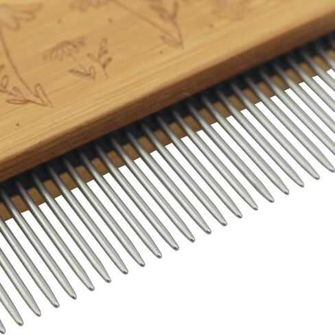 XGNG 3pcs Tapestry Knitting Set Wood Steel Comb Tool Large Eye Needle Afghan Crochet in Kuwait