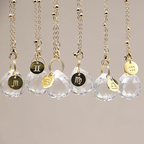 Car Sun Catcher, Mirror Hanging Accessories, Zodiac Sign Decor, Cute Accessories for Women, Gift for Her (Aquarius) in Kuwait