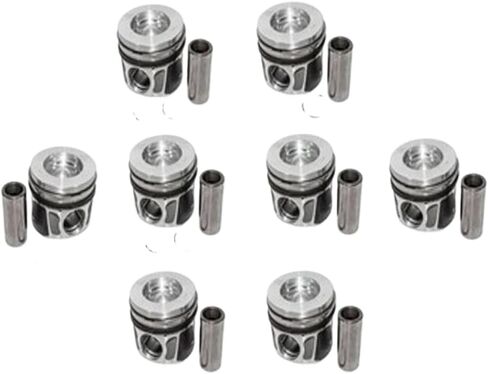 Piston And Rings Set Compatible With Land Rover 4.4 L V8 Diesel 448DT LR023496(STD) in Kuwait