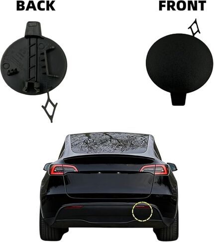 1494426-00-A Rear Bumper Tow Hook Cover Compatible with 2020 2021 2022 2023 2024 Tesla Model Y in Saudi Arabia
