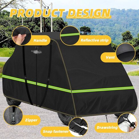 Waterproof 4-Seater Heavy Duty UTV Cover - 600D Side by Side Protection, Compatible with Polaris Ranger Crew XP 1000/900/570/800, General, RZR, Defender, Talon, Teryx, Mule - 157" x 65" x 77" in Saudi Arabia