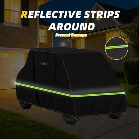 Waterproof 4-Seater Heavy Duty UTV Cover - 600D Side by Side Protection, Compatible with Polaris Ranger Crew XP 1000/900/570/800, General, RZR, Defender, Talon, Teryx, Mule - 157" x 65" x 77" in Saudi Arabia