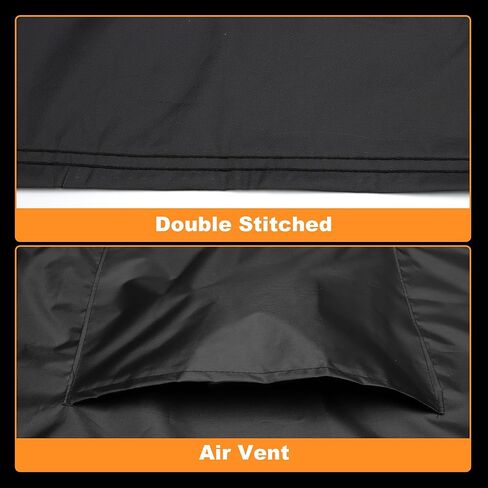 X AUTOHAUX UTV Cover for Can-am COMMANDER XT Waterproof Side by Side Cover Outdoor Sun Rain Storage Protection 210D-PU Black 340x162x188cm/133.86x63.78x74.02in in Kuwait