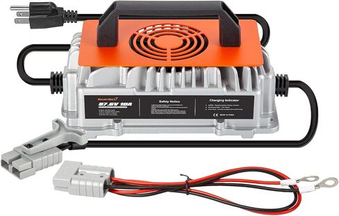 Enjoybot 87.6V 10A LiFePO4 Lithium Battery Charger with 0V Smart Charge Function, Mountable and IP65 Waterproof AC-DC Smart Charger for 72V LiFePO4 Lithium Golf Cart Battery in Saudi Arabia