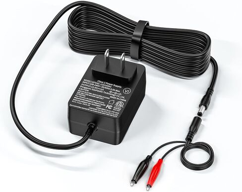 14.6V 2A LiFePO4 Battery Charger with Dual Alligator Clips Connector, 12V LiFePO4 Battery Charger for Talentcell 4S 12V Rechargeable Lithium Iron Phosphate Battery Power Adapter in Kuwait