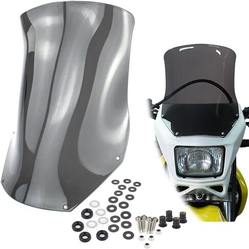 Motorcycle Windshield Windscreen Fit for DR650 2002-2025, DRZ400S 2000-2025, DRZ400SM 2005-2025, CRF250L 2013-2024, WR450F 2003-2024 (Clear) in Kuwait
