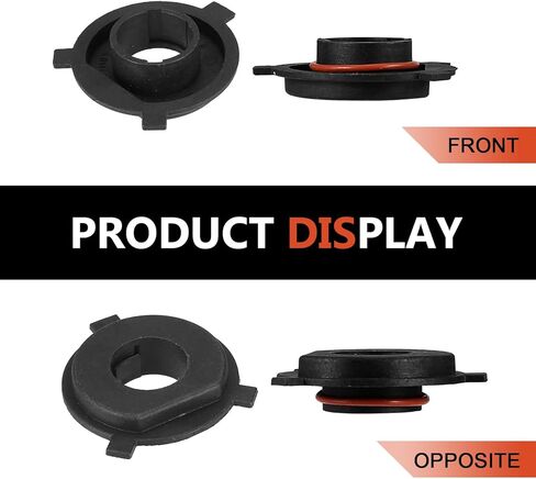2 PCS Car H4 LED Light Bulb Retainers, Vibration-resistant Snap-on Adapter Base, Nylon Fiber Blade Fixed Socket with Seal Ring, Bulb Conversion Kit for Car SUV Truck (Black) in Saudi Arabia