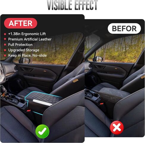 Thickened Center Console Cover Fit for Subaru Forester 2025 2026 Center Console Armrest Cover Arm Rest Covers Car Interior Accessories in Kuwait