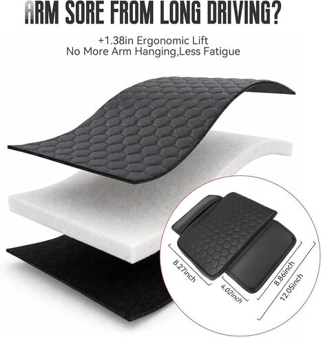 Thickened Center Console Cover Fit for Subaru Forester 2025 2026 Center Console Armrest Cover Arm Rest Covers Car Interior Accessories in Kuwait