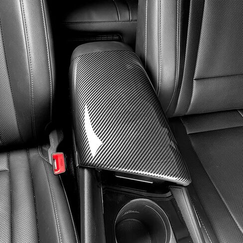 Center Console Armrest Panel Cover Trim Compatible with Hyundai Elantra N 2023-2025 Accessories, Car Interior Accessory-Carbon in Saudi Arabia