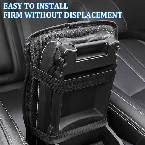 Car Center Console Cover, Soft Carbon Fiber Vehicle Armrest Seat Storage Box Mat Cushion Protector, Automotive Middle Console Arm Rest Pad Decoration, Universal for Vehicles in Kuwait