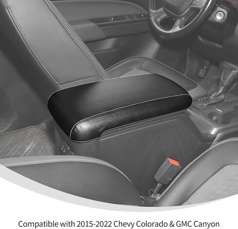 Linskip Premium Center Console Armrest Cover for 2015-2022 Chevy Colorado & GMC Canyon, Factory-Match PU Leather – Elevate Your Interior Accessories in Kuwait