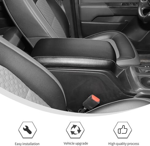 Linskip Premium Center Console Armrest Cover for 2015-2022 Chevy Colorado & GMC Canyon, Factory-Match PU Leather – Elevate Your Interior Accessories in Kuwait