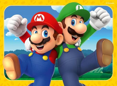 Ravensburger - 2D Puzzle for Children, 4 in Box 12/16/20/24 Pieces Super Mario, 12004107 in Kuwait