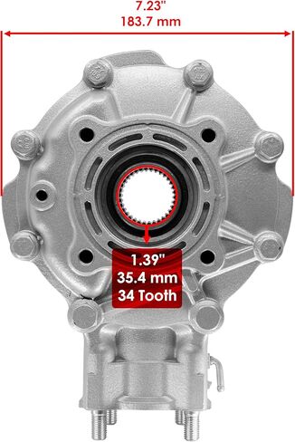Caltric Complete Rear Differential Compatible with Honda Trx300Fw Fourtrax 300 4X4 1988-1995 in Kuwait