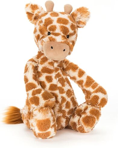 Jellycat Bashful Giraffe Stuffed Animal, Medium 12 inches - Safari Plush Toy - Classic Children's Gift in Kuwait